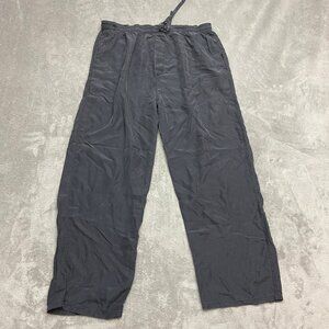 Silk Pajama Pant Vintage 100% Silk Black Size Large Sandro Rossini Sleep Bottoms